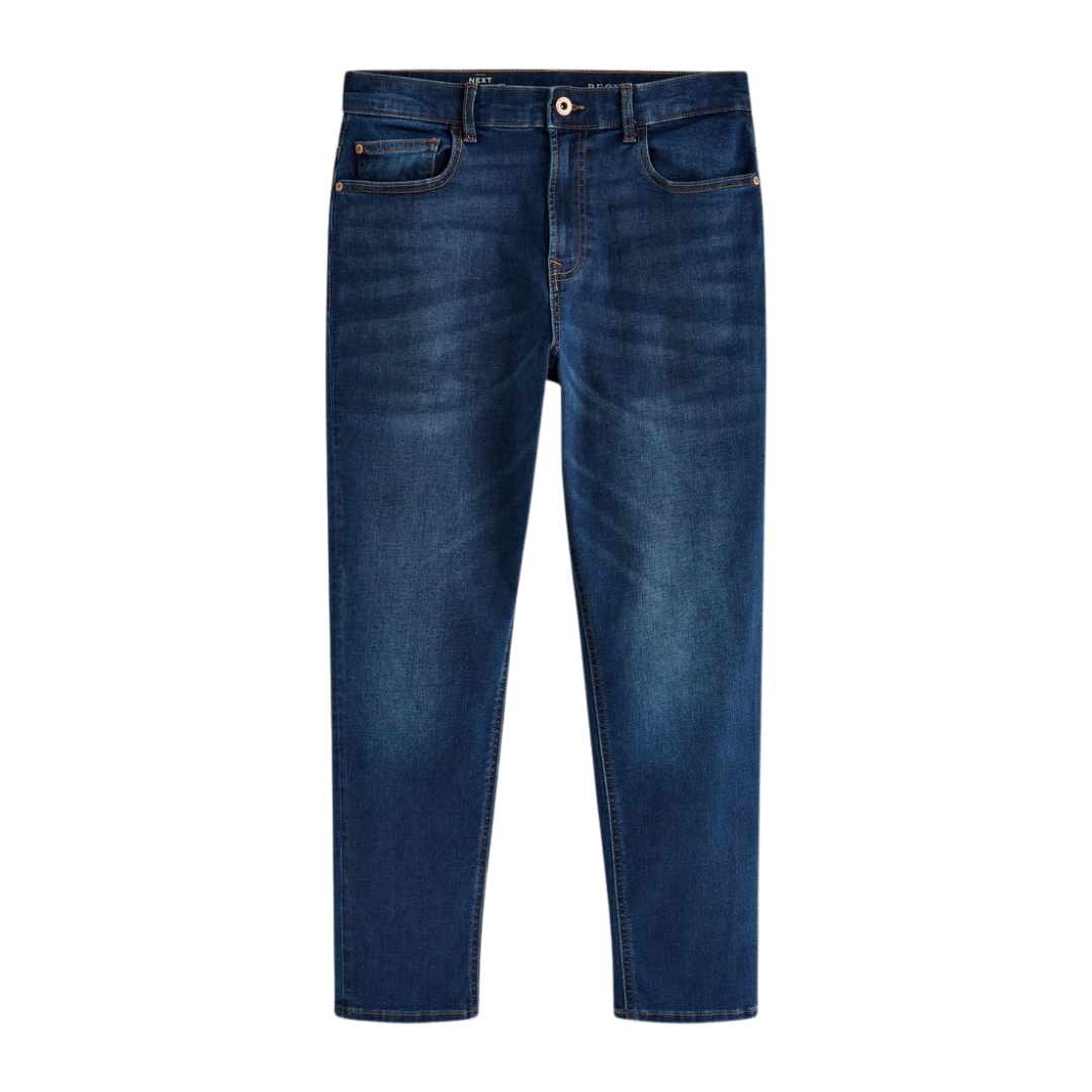 Men’s Blue Regular Fit Stretch Jeans